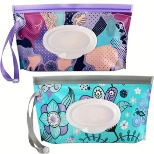 1 Pack Portable Wet Wipe Pouch